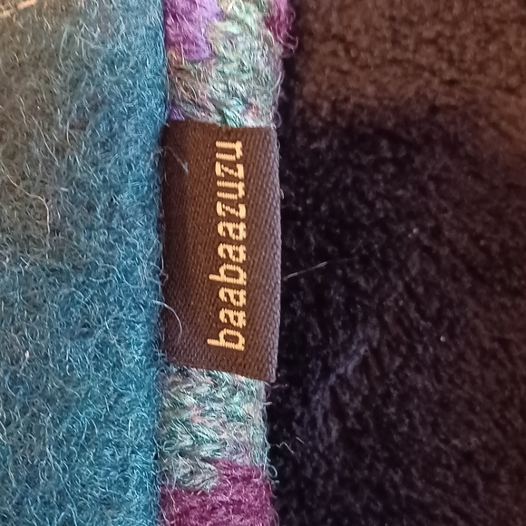 Baabazuzu Art to Wear Upcycled Eco Friendly Fingerless Gloves Women's One Size - Picture 3 of 4